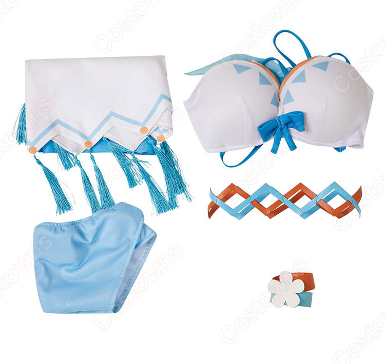 原神 ナタ 魔神任務の温泉 蛍 水着 コスプレ衣装-12