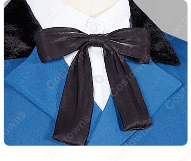 黒執事 シエル コスプレ衣装 シエル・ファントムハイヴ cosplay 仮装 変装（コート、シャツ、ショートパンツ、背部蝶結び、リボン）-6