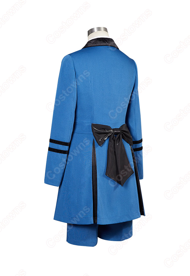 黒執事 シエル コスプレ衣装 シエル・ファントムハイヴ cosplay 仮装 変装（コート、シャツ、ショートパンツ、背部蝶結び、リボン）-4