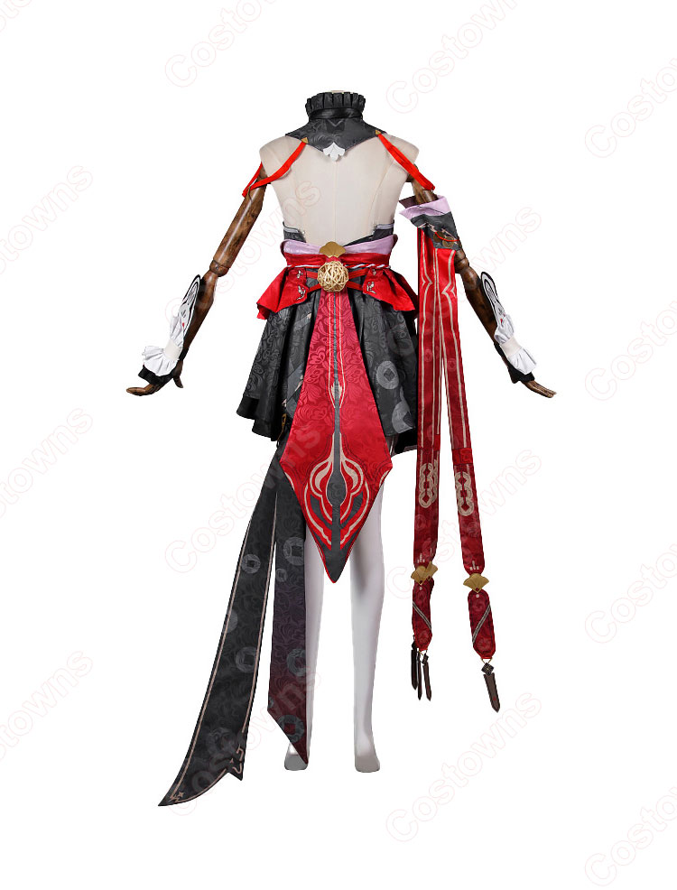 崩壊3rd 玉騎士・月痕 李素裳 錦の白玉 コスプレ衣装-4