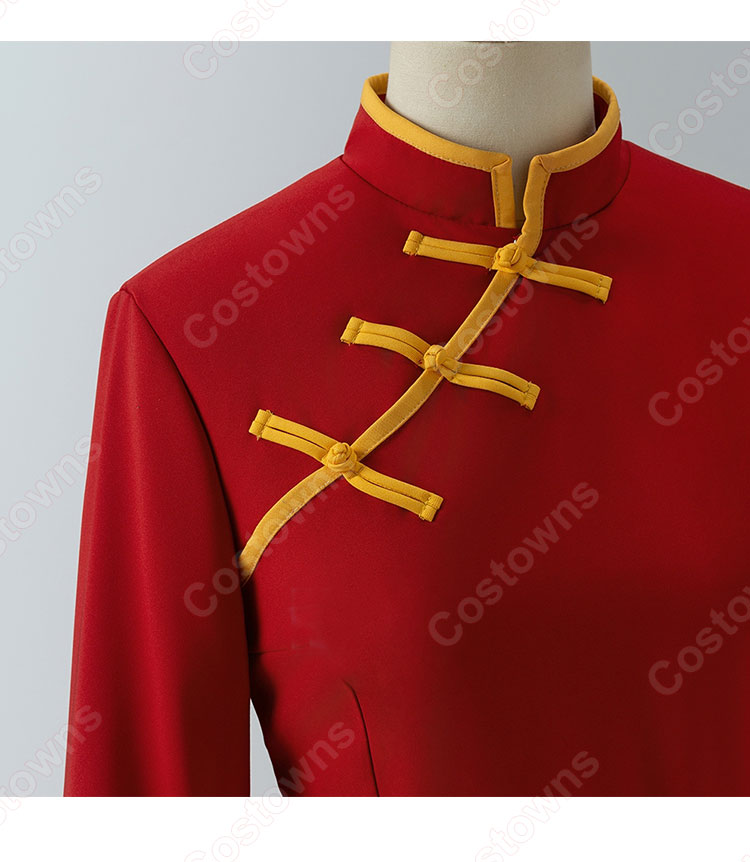 銀魂 神楽 コスプレ衣装 チャイナ娘 チャイナ服-5