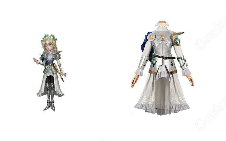 IdentityV 第五人格 「心理学者」(エダ・メスマー) 銀の騎士 コスプレ衣装-1