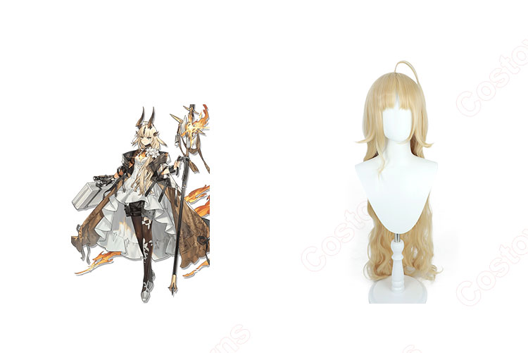 アークナイツ 焔影リード コスプレウィッグ-1