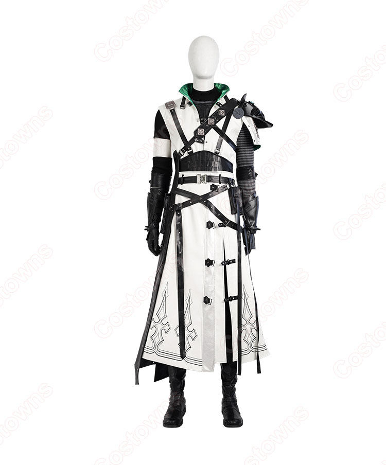 ファイナルファンタジーⅣ　エッジ　コスプレ衣装　ウィッグ、武器付き コスプレ 衣装 FF4 エッジ ファイナルファンタジー4