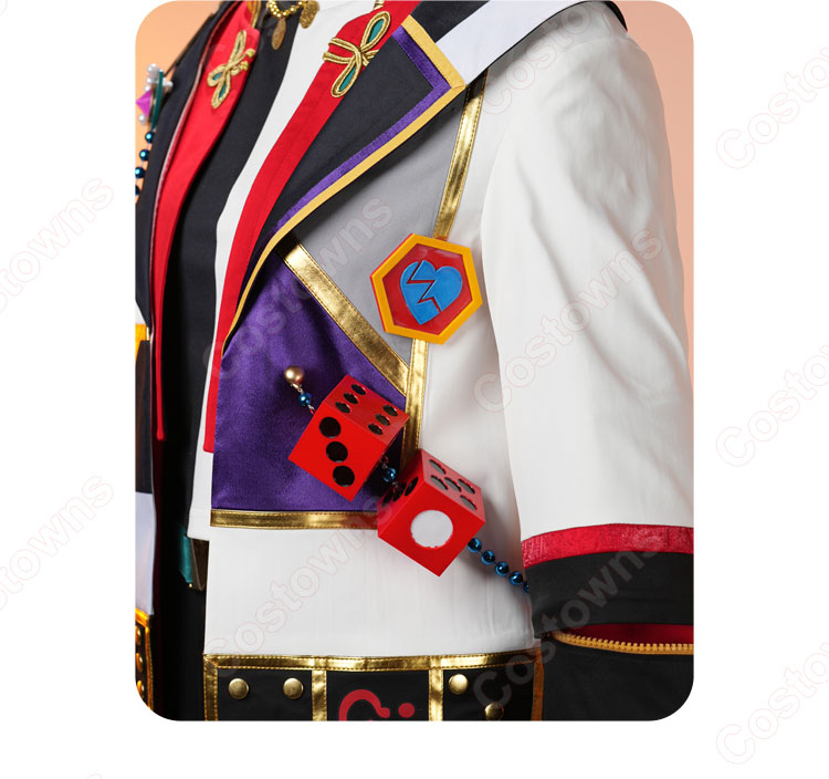 あんさんぶるスターズ!! 七種茨 逆先夏目 天城燐音 葵ゆうた 鳴上嵐 青葉つむぎ 三毛縞斑 双六盤上戦衣装 コスプレ衣装-12