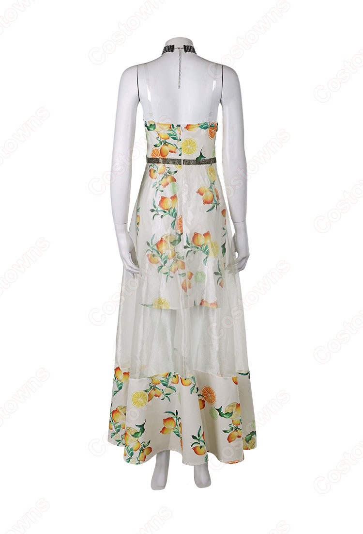 ファイナルファンタジーVII エアリス・ゲインズブール シトラスドレス コスプレ衣装-5