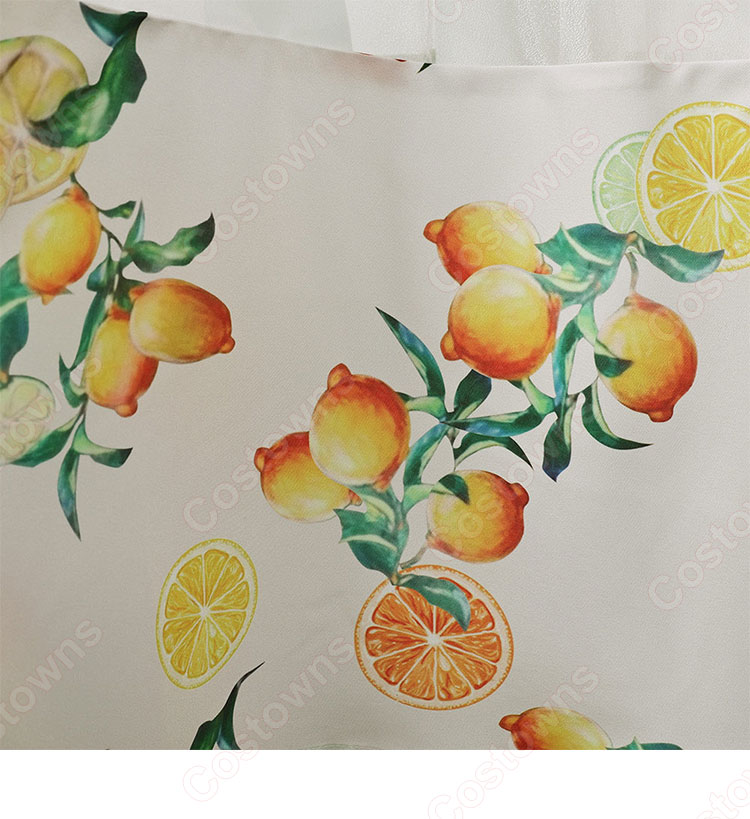 ファイナルファンタジーVII エアリス・ゲインズブール シトラスドレス コスプレ衣装-9