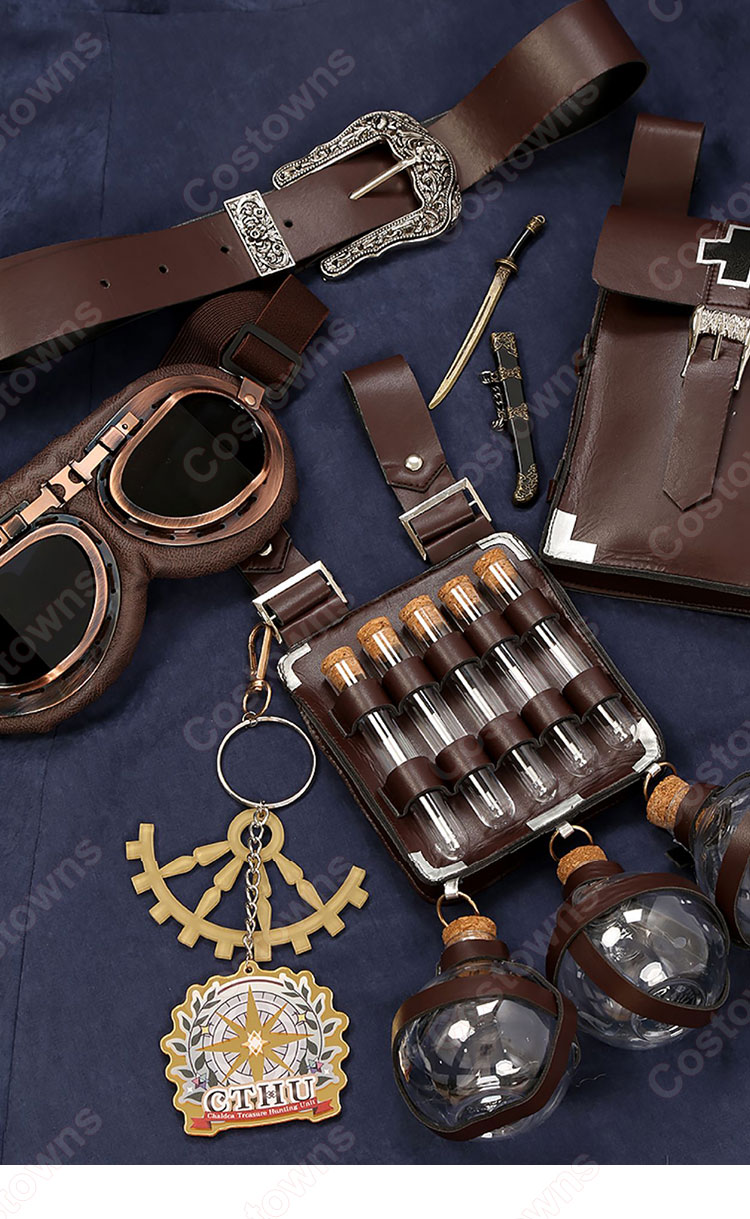 Fate/Grand Order オベロン 9周年礼装 英霊博装 コスプレ衣装-4