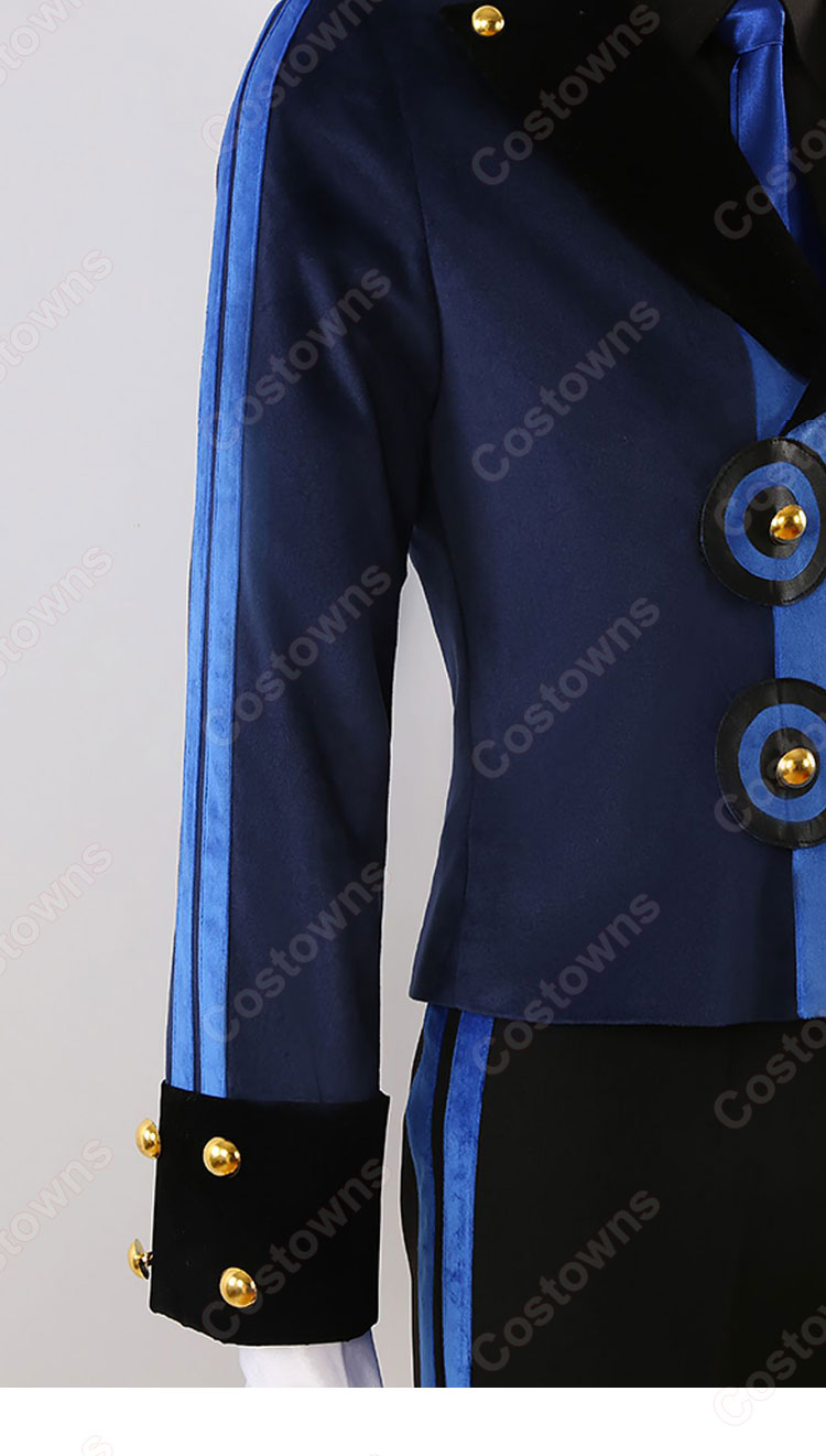 ペルソナ3 リロード ベルベットルーム 結城理 コスプレ衣装 ベルベットルーム 群青色の衣装-3