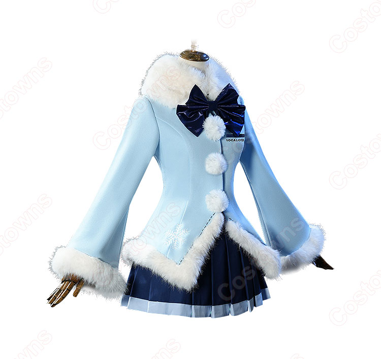 雪ミク2012 ふわふわコート コスプレ衣装-3