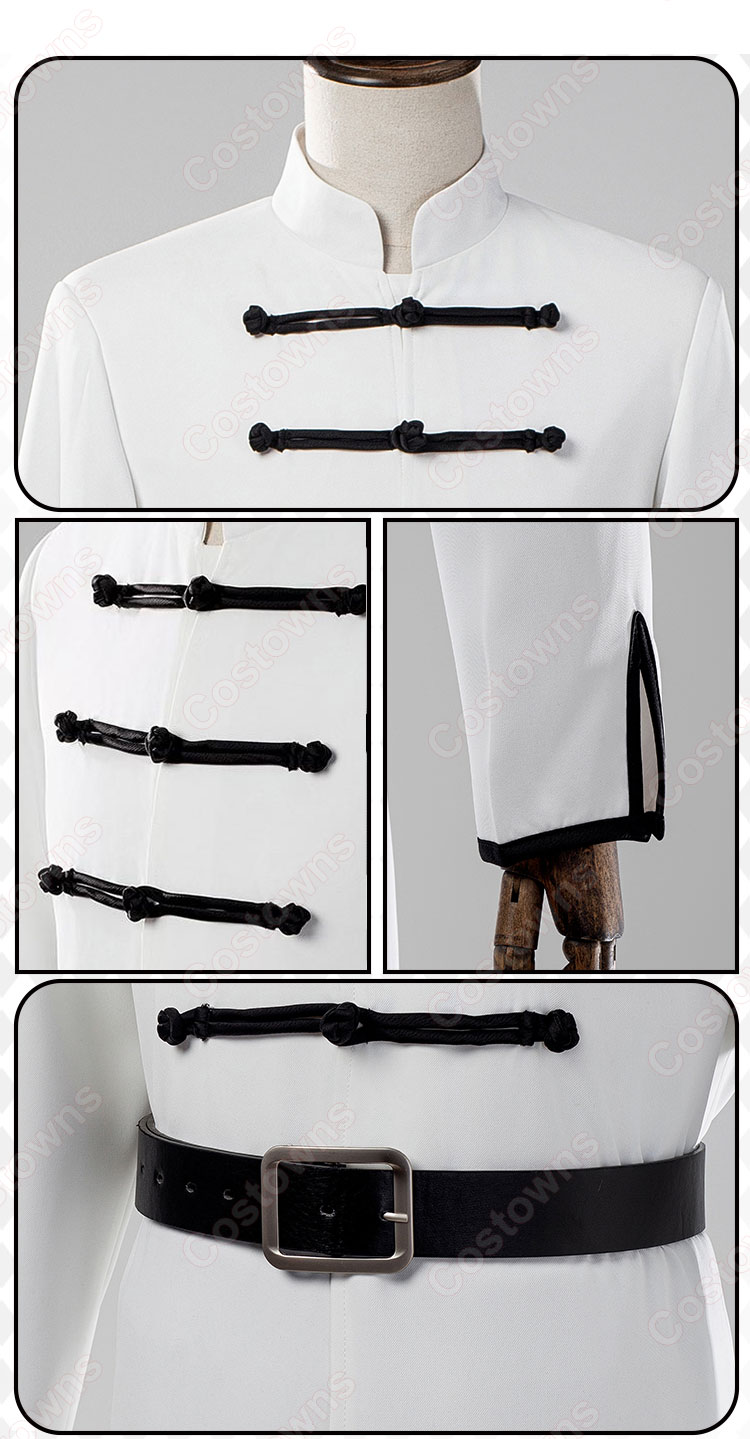 銀魂 白チャイナ 神威 コスプレ衣装-4