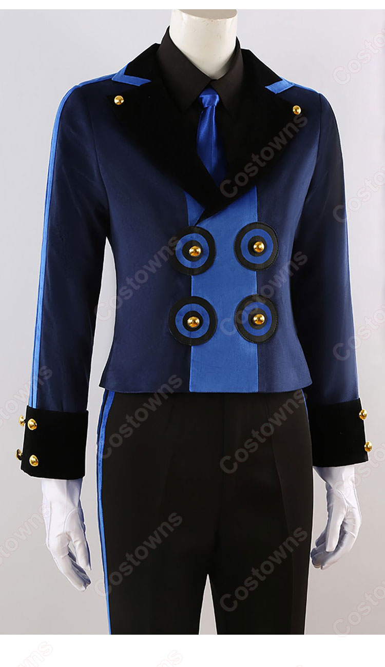 ペルソナ3 リロード ベルベットルーム 結城理 コスプレ衣装 ベルベットルーム 群青色の衣装-1