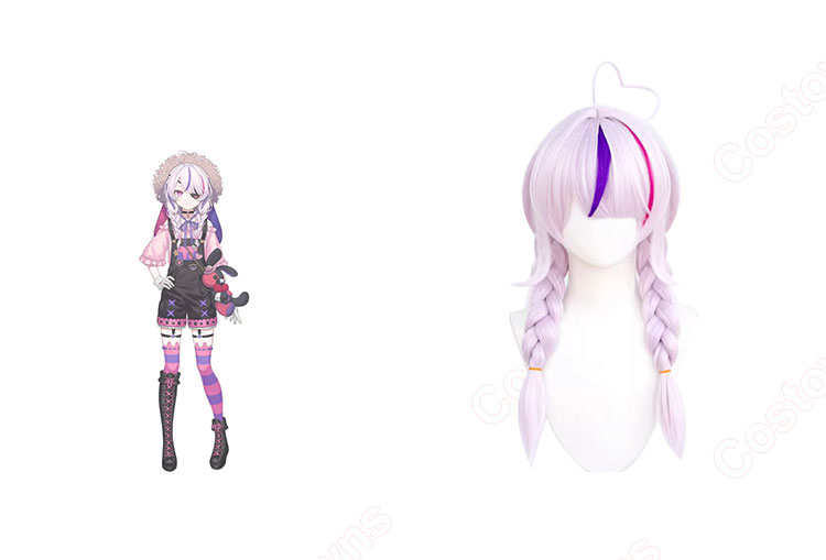 にじさんじ マリア マリオネット オーバーオール衣装 コスプレウィッグ-1