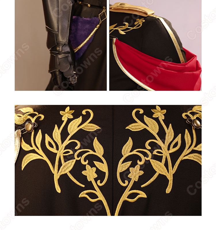 ファイナルファンタジーVII 青年 セフィロス 神羅軍正礼装 コスプレ衣装-12