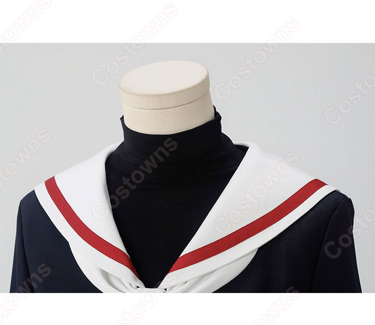 カードキャプターさくら 木之本桜 大道寺知世 コスプレ衣装 友枝小学校 制服 冬服-4