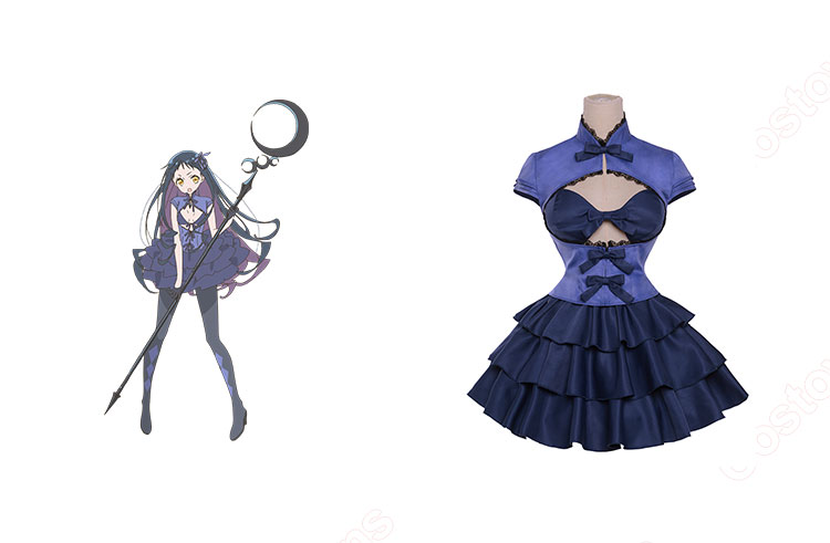 かつて魔法少女と悪は敵対していた  グラスハピネス　コスプレ衣装　４点セット Amazon.co.jp: 深森白夜 コスプレ衣装 4点セット パンスト付き