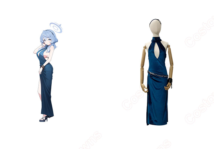 ブルーアーカイブ 天雨アコ ドレス コスプレ衣装 - Costowns