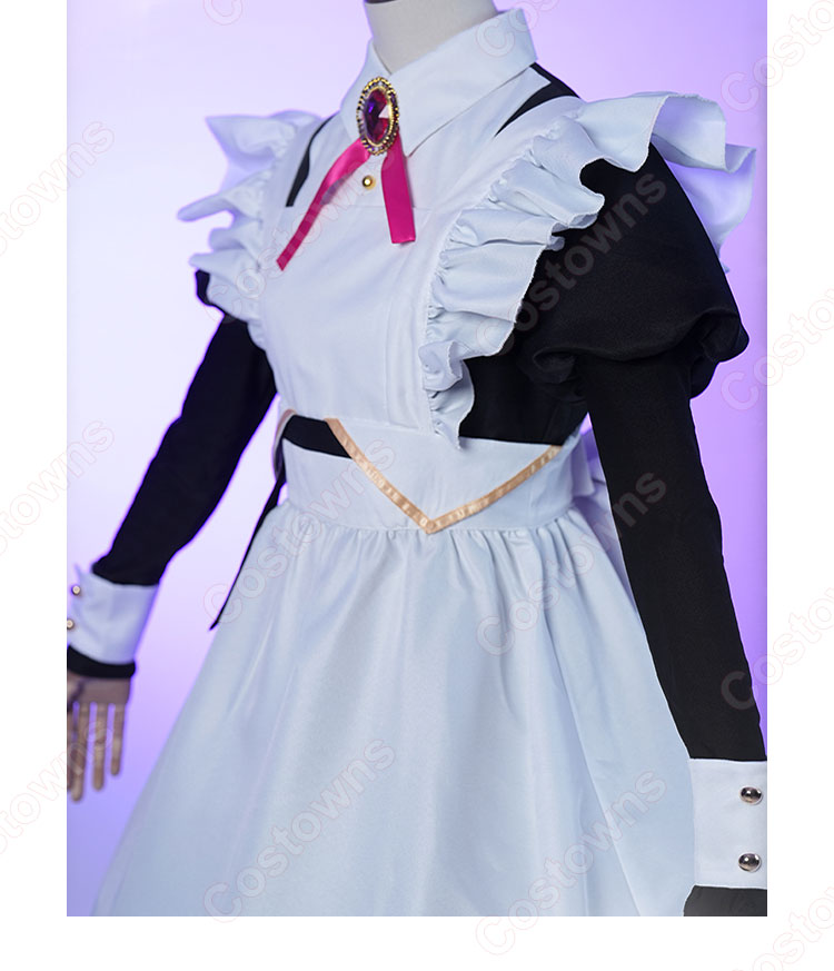 にじさんじ貴族と召使い セレン龍月 コスプレ衣装 メイド服-5