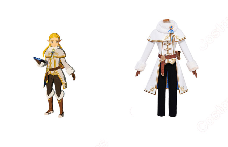 ゼルダの伝説ブレスオブザワイルド ゼルダ姫 冬服 コスプレ衣装-1