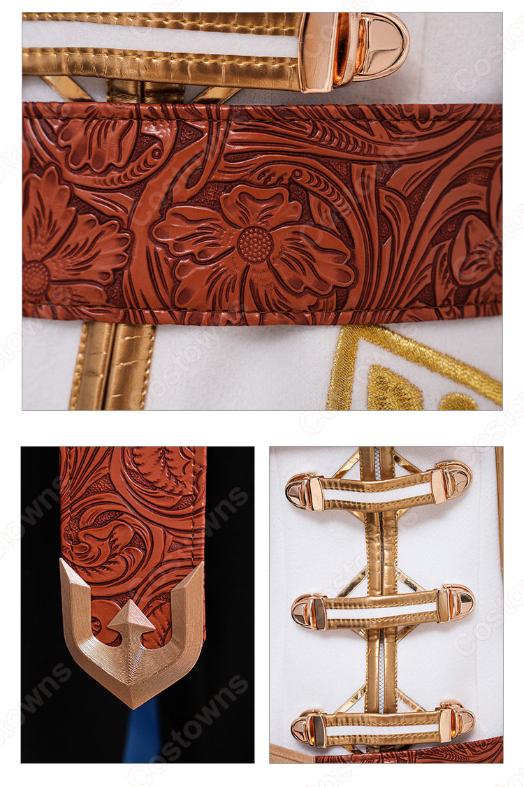 ゼルダの伝説ブレスオブザワイルド ゼルダ姫 冬服 コスプレ衣装-8