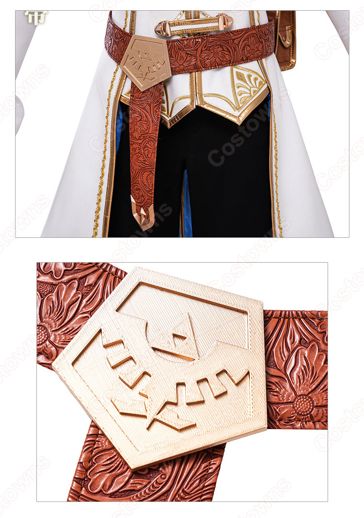 ゼルダの伝説ブレスオブザワイルド ゼルダ姫 冬服 コスプレ衣装-7