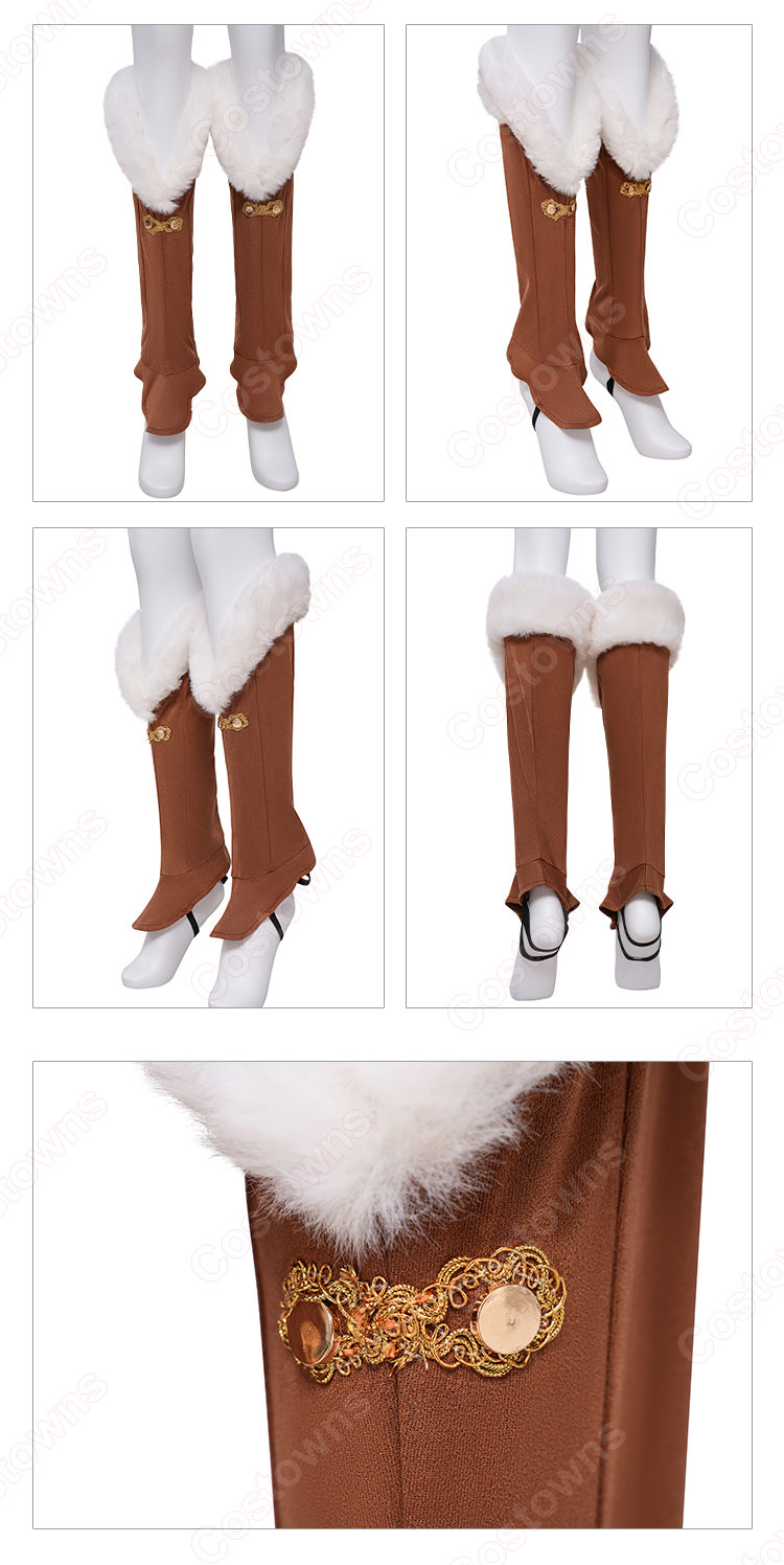 ゼルダの伝説ブレスオブザワイルド ゼルダ姫 冬服 コスプレ衣装-12