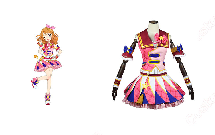 流行 アイカツ! 大空あかり コスプレ衣装 ピンクパレードコーデ ゲームセンター・ゲームカード