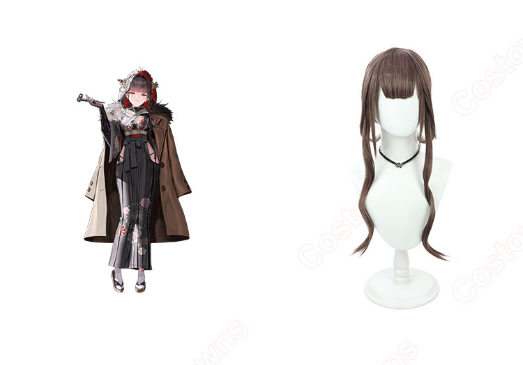 勝利の女神:NIKKE サクラ コスプレウィッグ-1