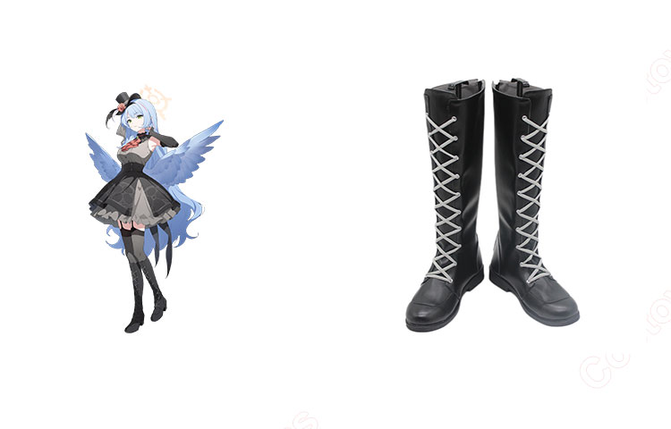 ブルーアーカイブ 蒼森ミネ アイドル コスプレ靴-1