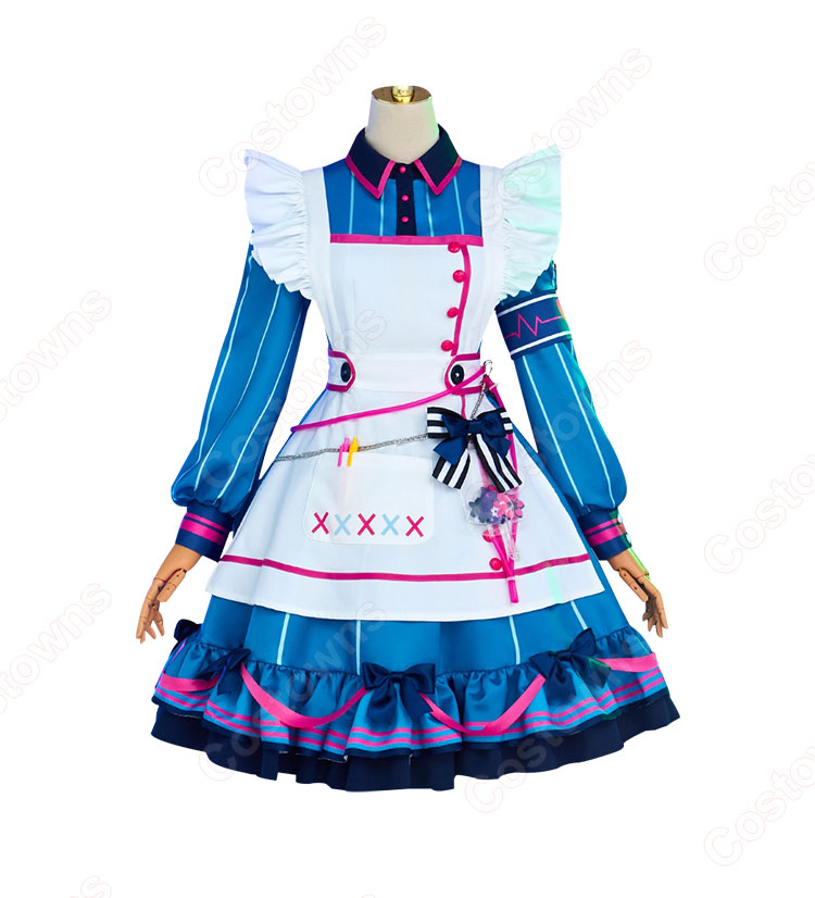 プロジェクトセカイ カラフルステージ! feat. 初音ミク 猫耳おばけの案内人 朝比奈まふゆ コスプレ衣装-2