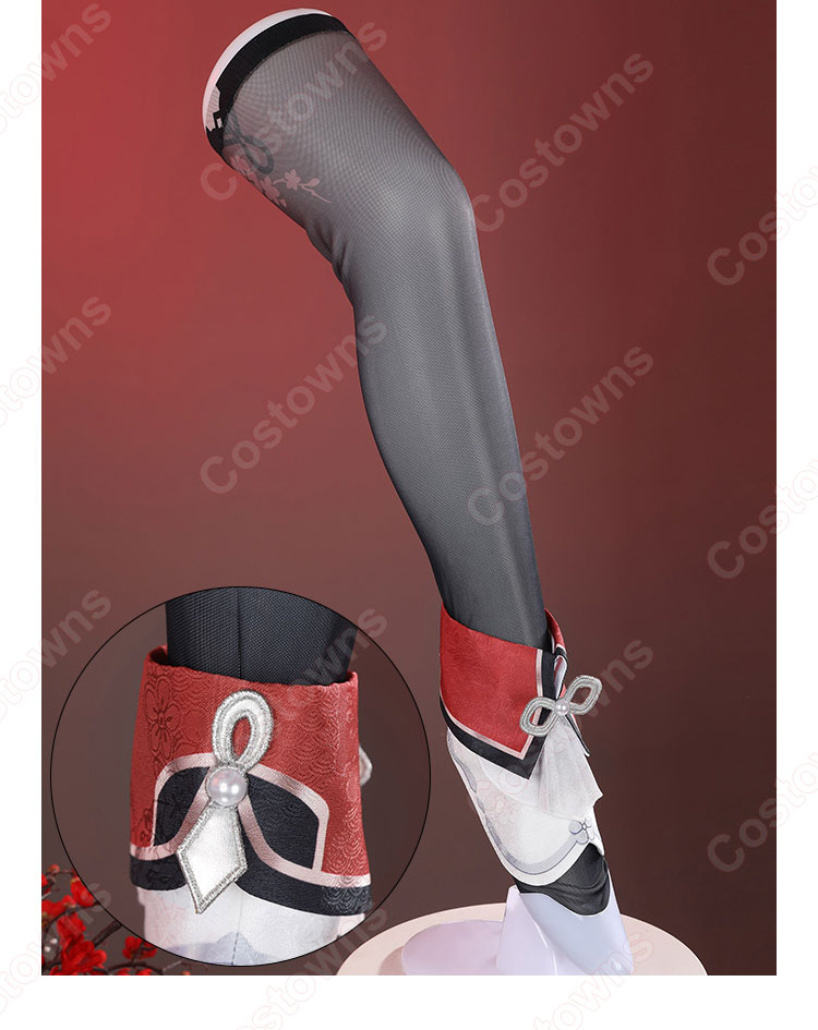 原神 フータオ(胡桃) 残雪に咲く紅 コスプレ衣装-19