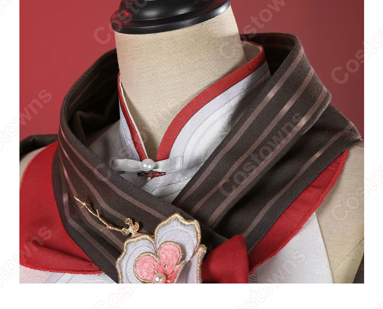 原神 フータオ(胡桃) 残雪に咲く紅 コスプレ衣装-6