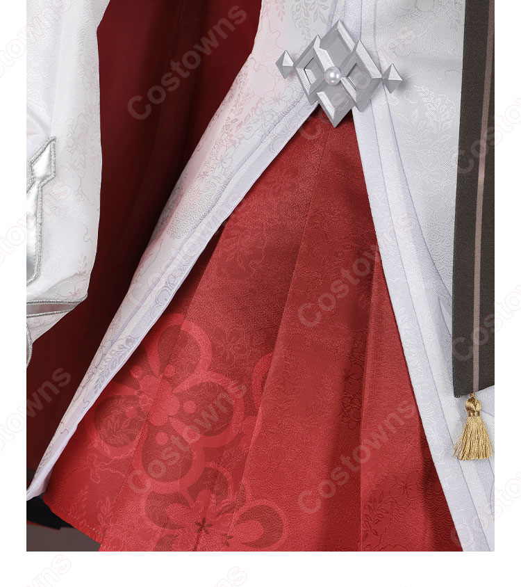 原神 フータオ(胡桃) 残雪に咲く紅 コスプレ衣装-9