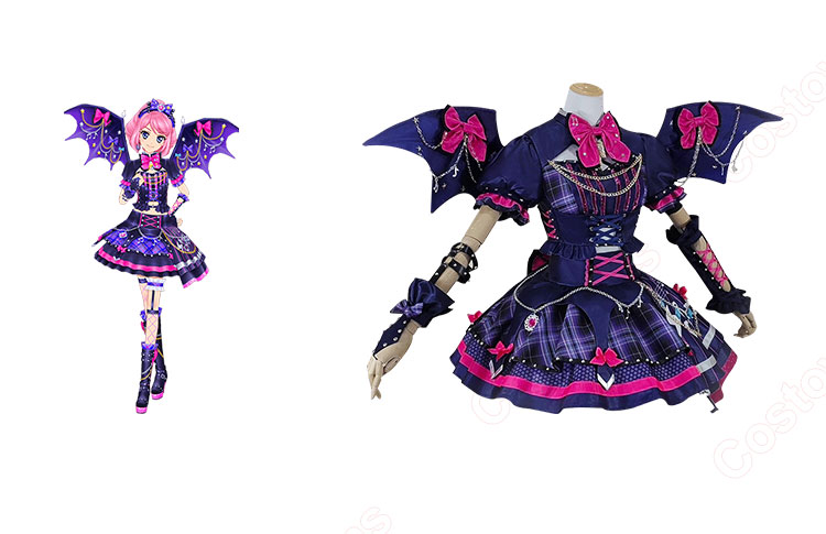 アイカツスターズ! 桜庭ローラ ロックマイハートコーデ コスプレ衣装