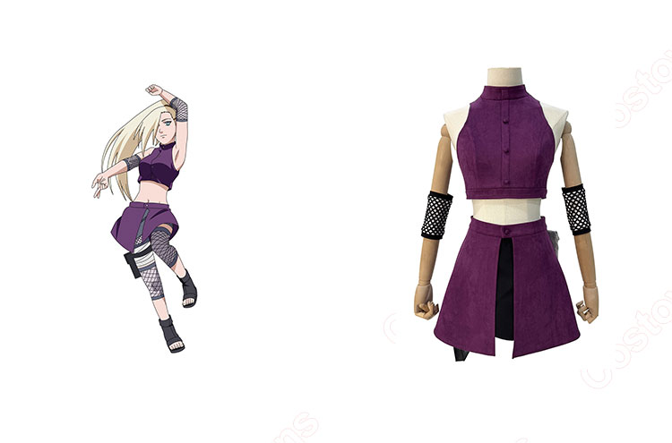 NARUTO -ナルト- 疾風伝 山中いの コスプレ衣装-1