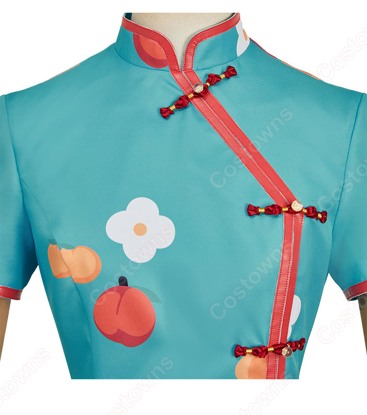 地縛少年花子くん 八尋寧々 コスプレ衣装 チャイナドレス-5