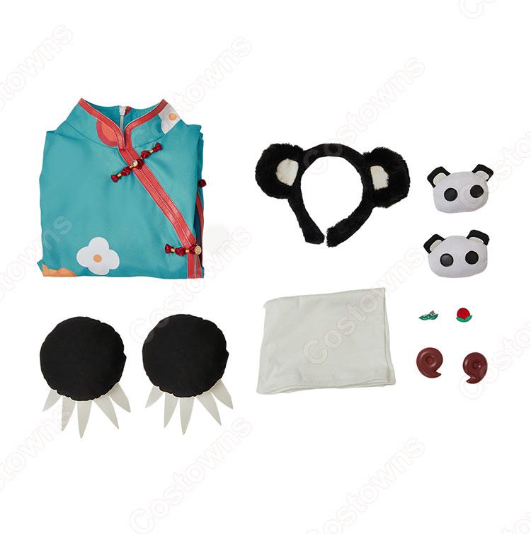 地縛少年花子くん 八尋寧々 コスプレ衣装 チャイナドレス-12