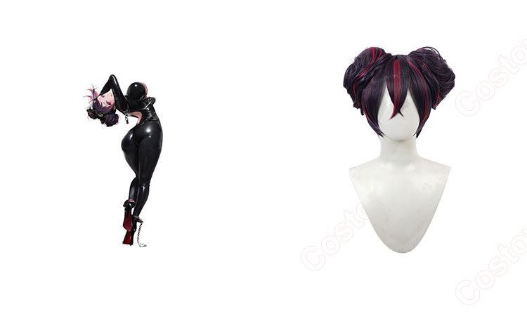 勝利の女神:NIKKE クエンシー エスケープクイーン コスプレウィッグ-1