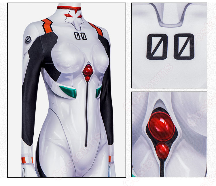 ヱヴァンゲリヲン新劇場版 綾波レイ コスプレ衣装 全身タイツ-6