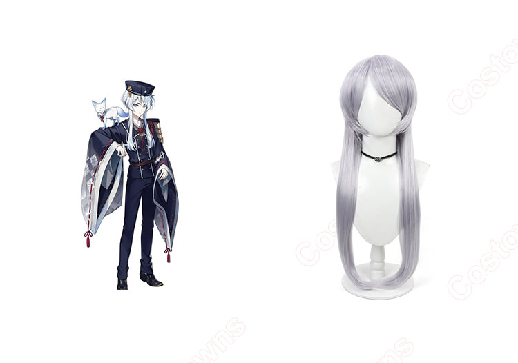 刀剣乱舞 白山吉光 コスプレウィッグ-1