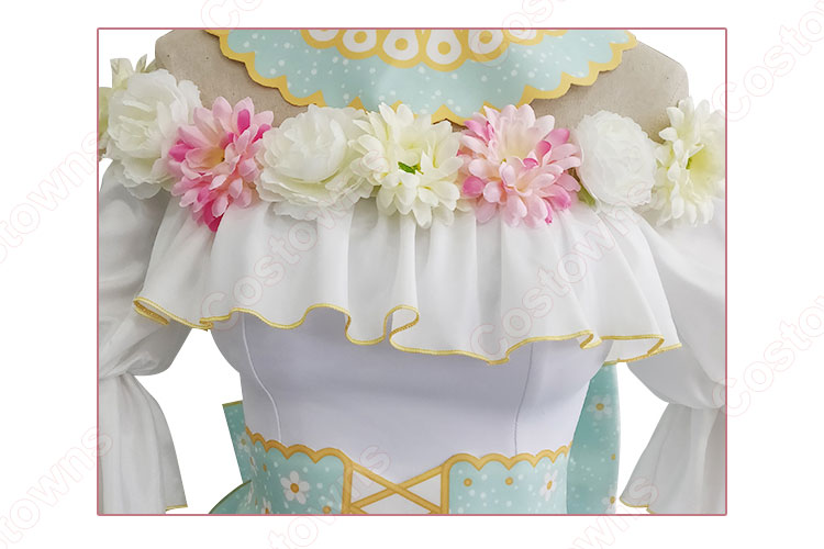 ラブライブ!スクフェス フラワーフェスティバル編 心に春咲き 小泉花陽 コスプレ衣装-5