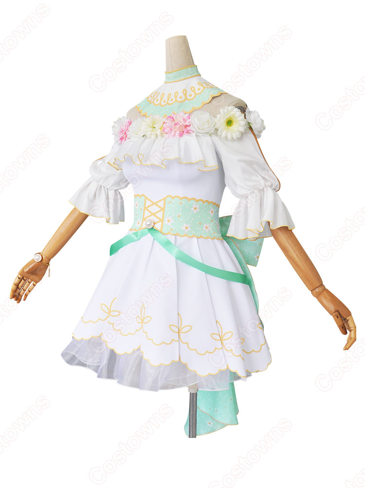 ラブライブ!スクフェス フラワーフェスティバル編 心に春咲き 小泉花陽 コスプレ衣装-3
