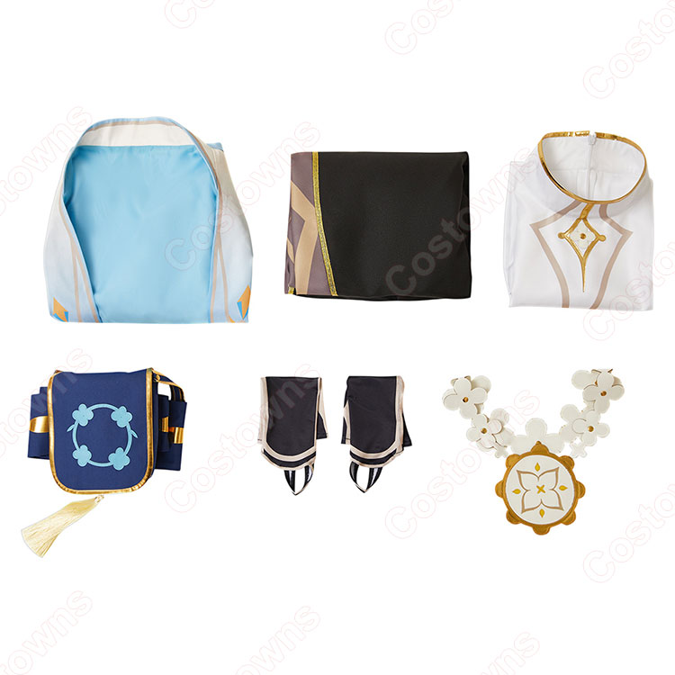 原神 花の騎士 空 コスプレ衣装-10