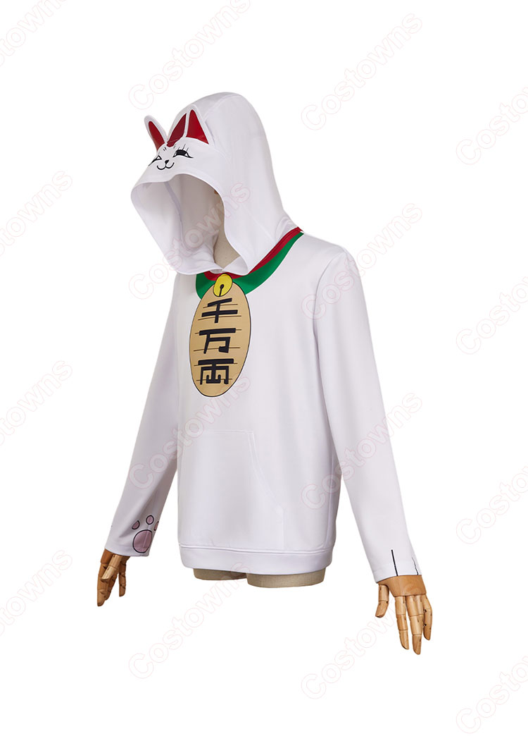 ダンダダン ターボババア 招き猫 コスプレ衣装 パーカー-2