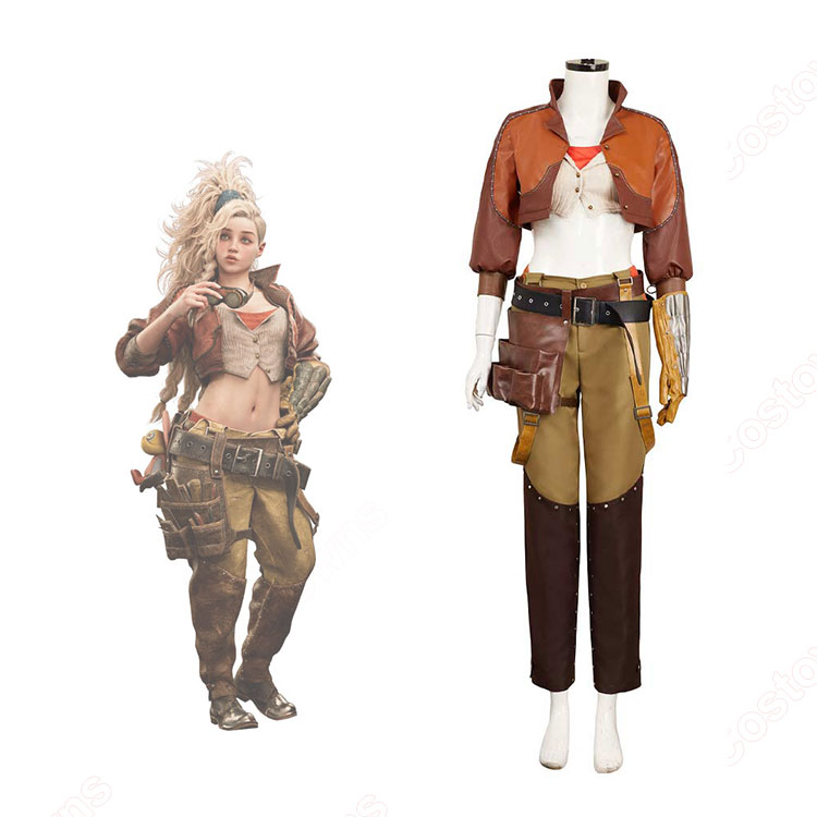 モンスターハンターワイルズ　モンハン　ジェマ　コスプレ　衣装 コスプレ図鑑】ブロンド×本革！白冥にあが完全再現した