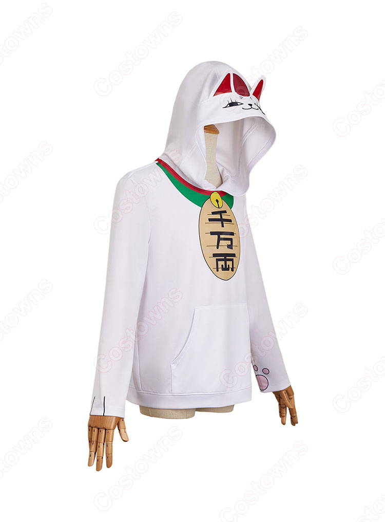 ダンダダン ターボババア 招き猫 コスプレ衣装 パーカー-3