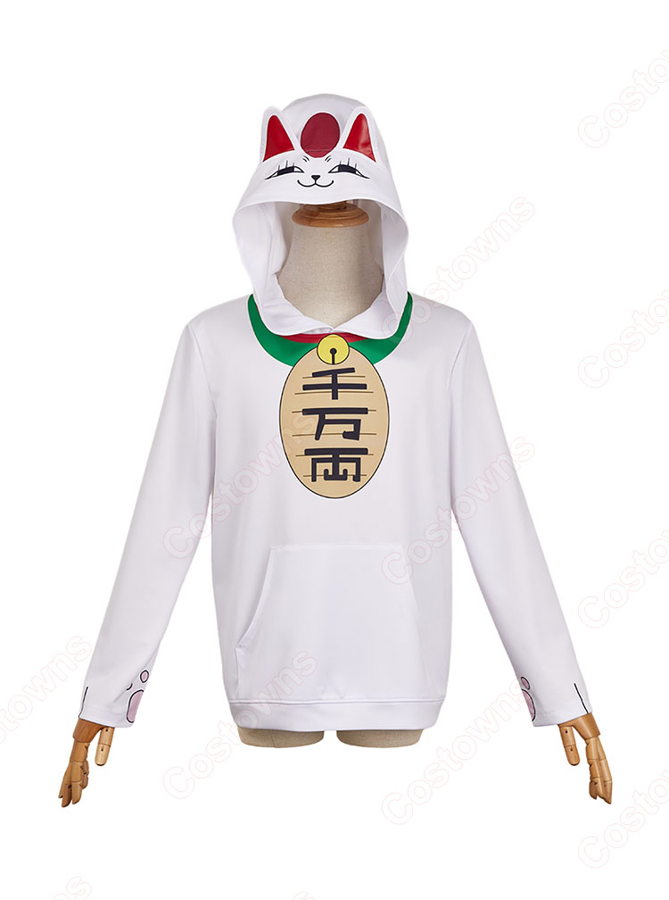 ダンダダン ターボババア 招き猫 コスプレ衣装 パーカー-1