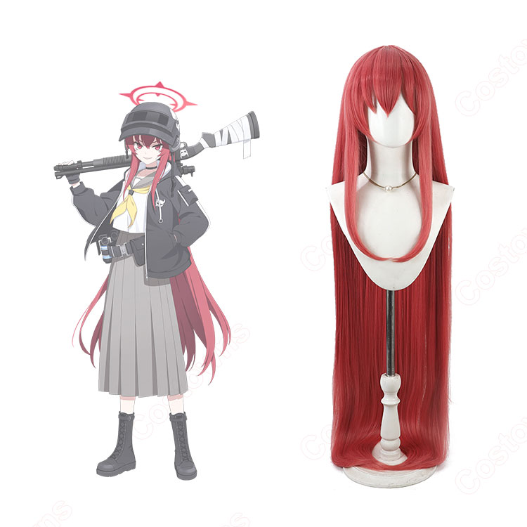 ブルーアーカイブ 河駒風ラブ コスプレウィッグ-1