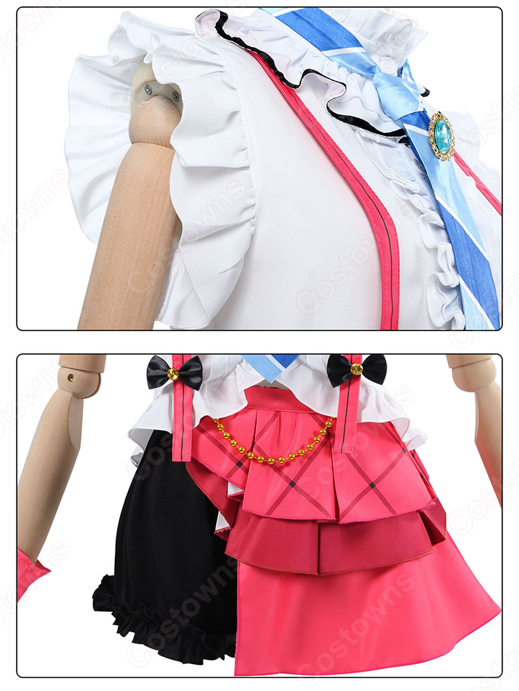 ラブライブ！スクフェス 園田海未 情熱の引力/7周年 コスプレ衣装-6