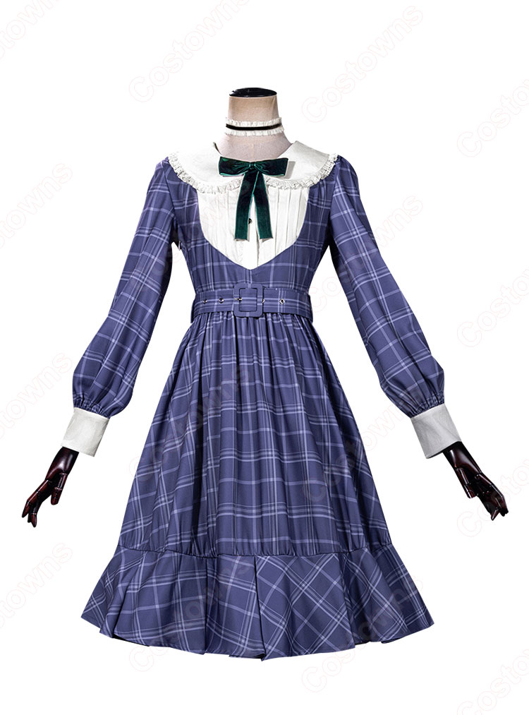 BanG Dream! Ave Mujica 若葉睦 コスプレ衣装 チェック柄